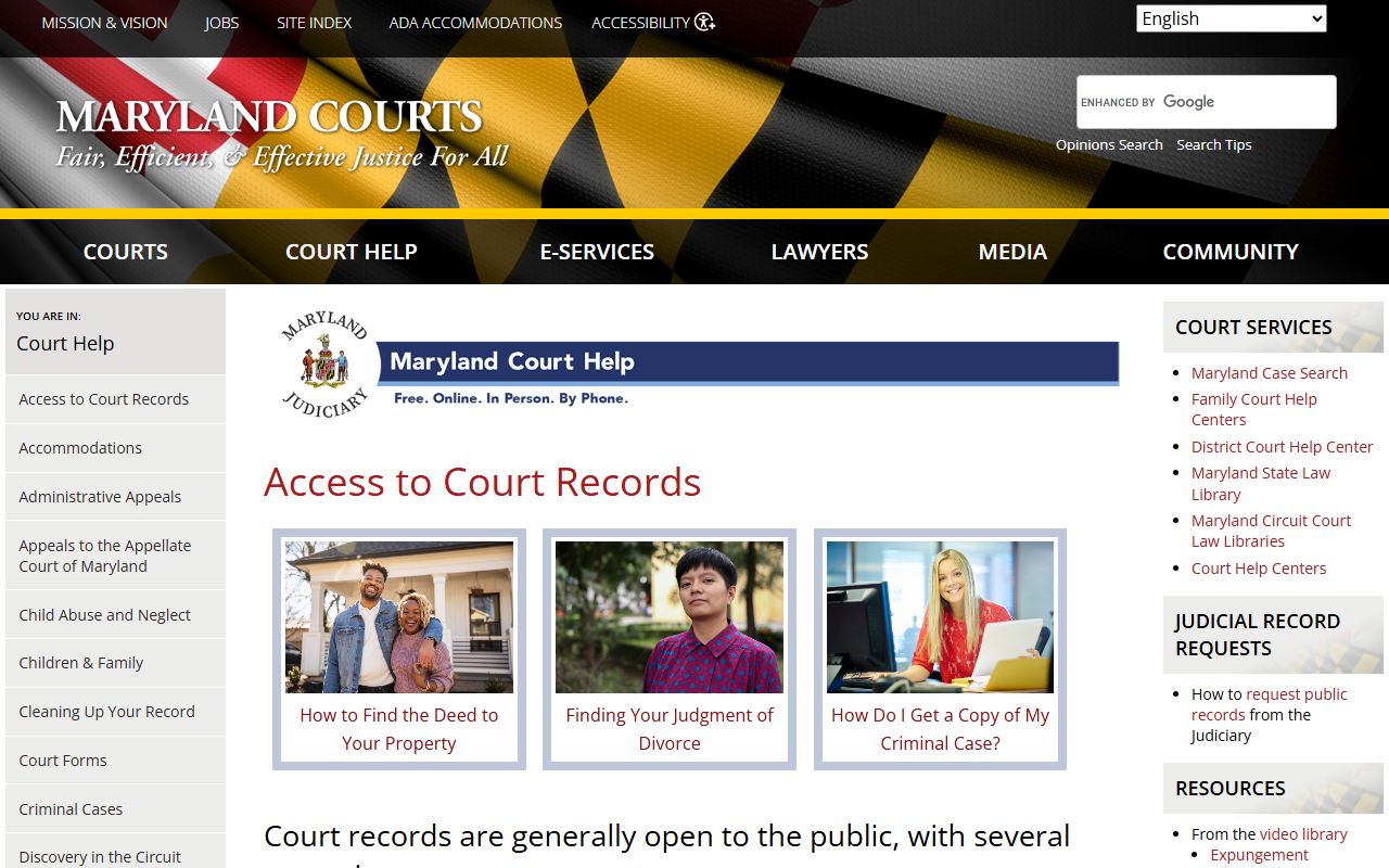 Anne Arundel County court records access rules